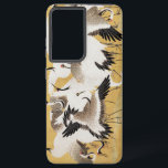 Coque Samsung Galaxy Grues d'horloges japonaises Vintage Bird Rich Clas<br><div class="desc">Cette image est basée sur le troupeau japonais de grues (18ème siècle) peinture vintage par Ishida Yutei. Image du domaine public de l'Institut d'Art de Minneapolis.</div>