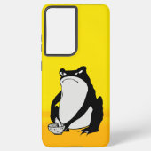 Coque Samsung Galaxy Grumpy Frog dessin art japonais par Matsumoto Hoji (Verso)
