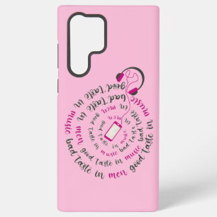 Coque Samsung Galaxy Guillemet de fille Bon goût en musique mauvais goû