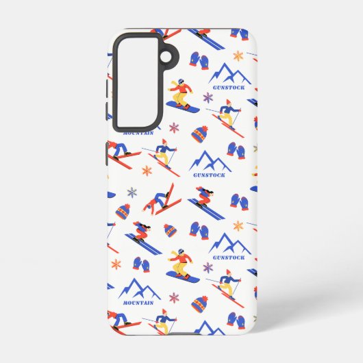 Coque Samsung Galaxy Gunstock Mount New Hampshire Ski Snowboard Motif (Verso)