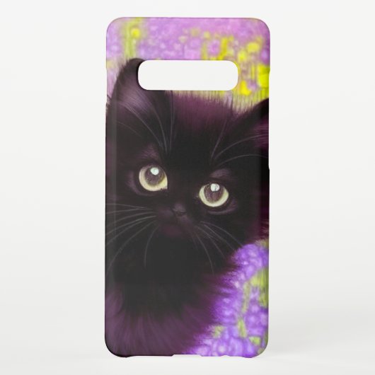Coque Samsung Galaxy Gustav Klimt Black Kitten (Dos)