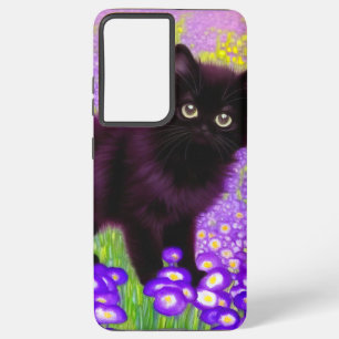 Coque Samsung Galaxy Gustav Klimt Black Kitten