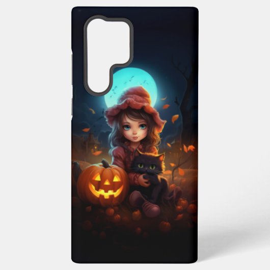 Coque Samsung Galaxy Halloween avec catto coupé dans mon s23/s23+ (Verso)