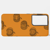 Coque Samsung Galaxy Halloween boho Zentangle ® inspiré citrouille Auto (Verso Horizontal)