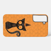 Coque Samsung Galaxy Halloween/chat/citrouille/automne (Verso Horizontal)
