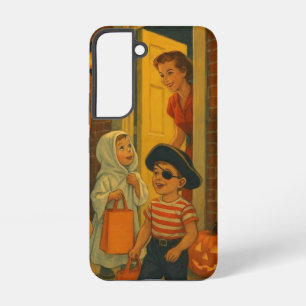 Coque Samsung Galaxy Halloween de trick or treating vintage/retro des a