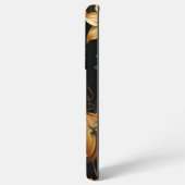 COQUE SAMSUNG GALAXY HALLOWEEN GOTHIQUE NOIR ET OR CITROUILLE (Côté gauche)