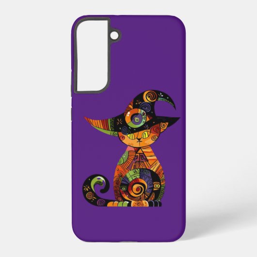 Coque Samsung Galaxy Halloween/mystique/chat/chute (Verso)
