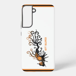 Coque Samsung Galaxy Halloween/octobre/automne/arbre citrouille