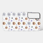Coque Samsung Galaxy Halloween Pumpkin and Spider Web Pattern (Verso Horizontal)