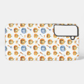 Coque Samsung Galaxy Halloween Pumpkins and Brooms Pattern (Verso Horizontal)