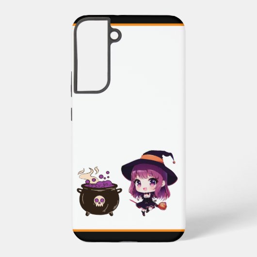Coque Samsung Galaxy Halloween/sorcière/automne/octobre (Verso)