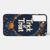 Coque Samsung Galaxy Halloween Trick or Treat Pumpkin Design (Verso Horizontal)