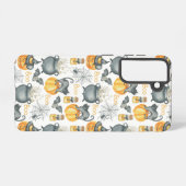 Coque Samsung Galaxy Halloween Whimsical Cauldron et Motif de chats (Verso Horizontal)