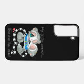 Coque Samsung Galaxy Hand-Drawn Romantic Lemur Couple in Love (Verso Horizontal)