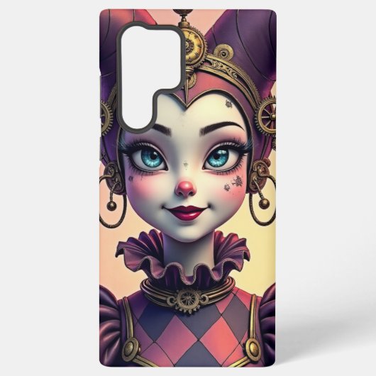 Coque Samsung Galaxy Harlequin Steampunk (Verso)
