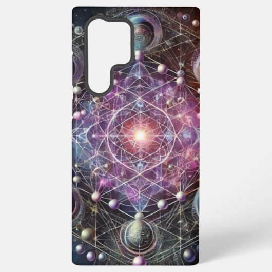 Coque Samsung Galaxy "Harmonie cosmique : un panorama de géométrie sacr (Verso)