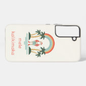 Coque Samsung Galaxy Hawaïen/arc-en-ciel/Palms Père Noël (Verso Horizontal)