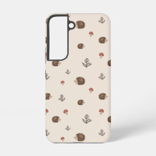 Coque Samsung Galaxy Hérisson mignon et motif de forêt de champignons