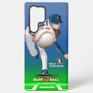 Coque Samsung Galaxy Héros du baseball avec des bras à un million de do