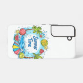 Coque Samsung Galaxy Heure d'été - Heure d'été Plage Illustration (Verso Horizontal)
