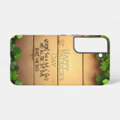 Coque Samsung Galaxy Heureux voeux de la Saint-Patrick 🍀 (Verso Horizontal)