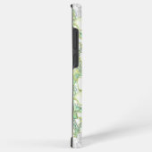 Coque Samsung Galaxy Hibiscus & dentelle BLANC (Côté droit)