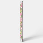 Coque Samsung Galaxy Hibiscus & dentelle PINK (Côté gauche)