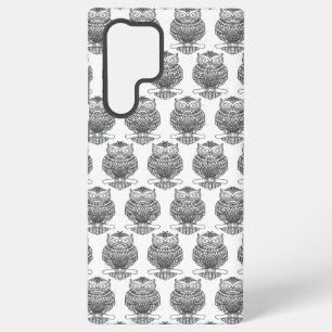 Coque Samsung Galaxy Hibou (blanc) - Étui Samsung