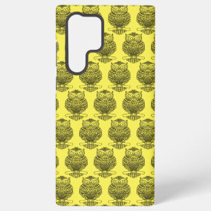 Coque Samsung Galaxy Hibou (jaune) - Étui Samsung