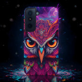 Coque Samsung Galaxy Hibou Magique Magenta