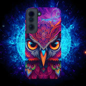 Coque Samsung Galaxy Hibou Magique Magenta