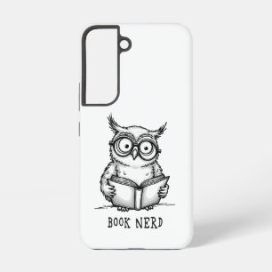 Coque Samsung Galaxy Hibou nerd de livres