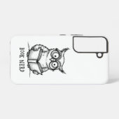 Coque Samsung Galaxy Hibou nerd de livres (Verso Horizontal)