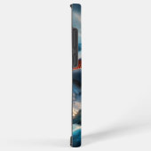 Coque Samsung Galaxy Hiver, pont enneigé et rivière (Côté droit)