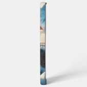 Coque Samsung Galaxy Hiver, pont enneigé et rivière (Côté gauche)