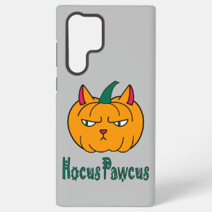 Coque Samsung Galaxy Hocus pawcus Halloween citrouille chat roux magie