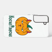 Coque Samsung Galaxy Hocus pawcus Halloween citrouille ginger cat magie (Verso Horizontal)