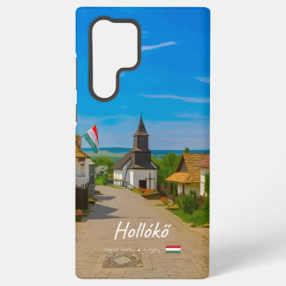 Coque Samsung Galaxy Hollókő, Hongrie - Rue du village historique
