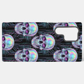 Coque Samsung Galaxy Holographic Cyber Skull Circuit Pattern Phone Case (Verso Horizontal)