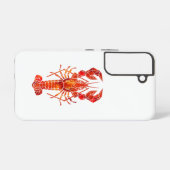 Coque Samsung Galaxy Homard polygonal rouge (Verso Horizontal)