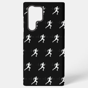 Coque Samsung Galaxy Homme courant silhouette de coureurs ligne de batt