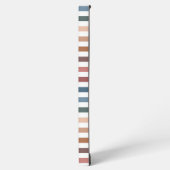 Coque Samsung Galaxy Horizontal Terracotta and Teal Stripes (Côté gauche)