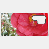 Coque Samsung Galaxy Hot Pink Camellia Growing On A Tree, (Verso Horizontal)