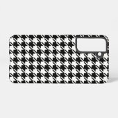 Coque Samsung Galaxy Houndstooth BW Rpt Motif (Verso Horizontal)