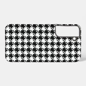 Coque Samsung Galaxy Houndstooth BW Rpt Motif (Verso Horizontal)