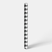 Coque Samsung Galaxy Houndstooth BW Rpt Motif (Côté gauche)