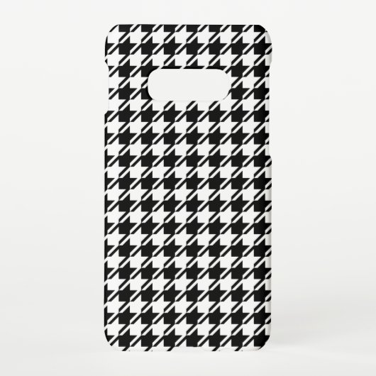 Coque Samsung Galaxy Houndstooth BW Rpt Motif (Dos)