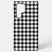 Coque Samsung Galaxy Houndstooth BW Rpt Motif (Verso)