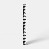 Coque Samsung Galaxy Houndstooth BW Rpt Motif (Côté gauche)